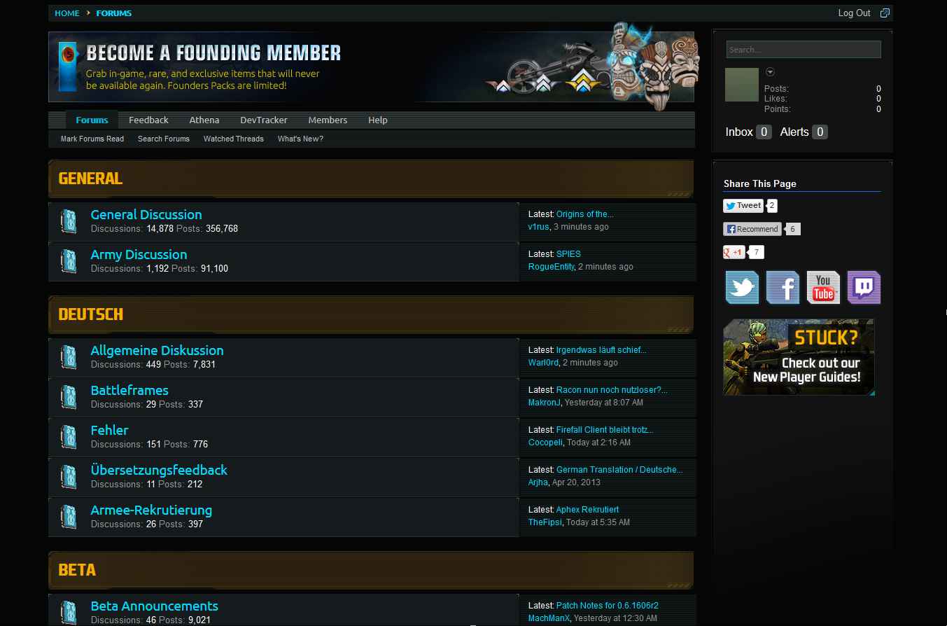 Firefall Forums Tweaks
