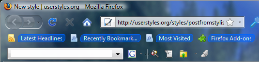 Personal Toolbar - Transparent