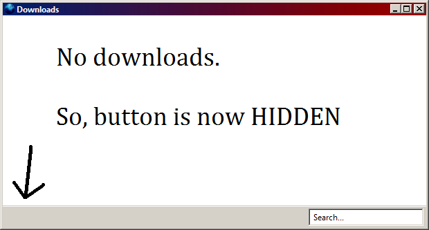 Hide Clear Downloads Button If You Cannot Click It