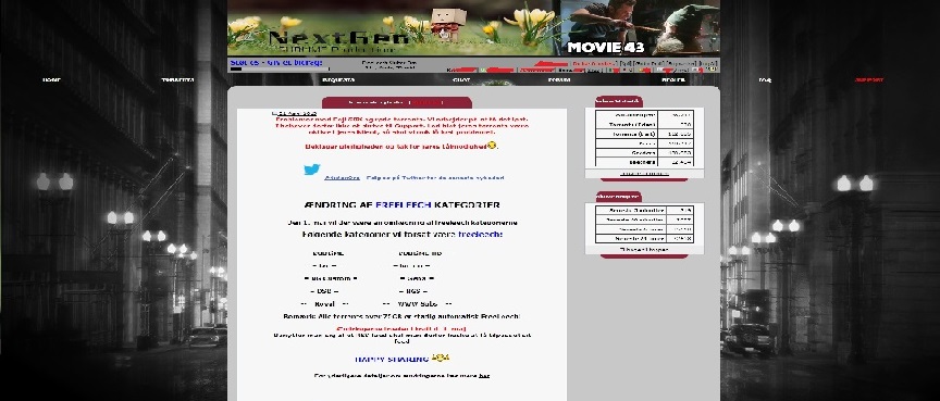 Nxtgn.Org - v0.1 frontpage only