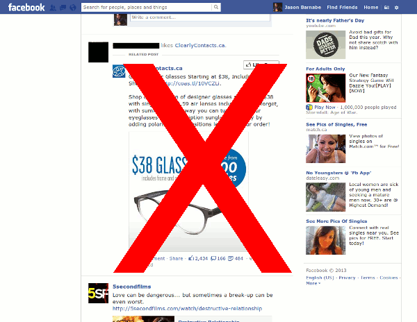 Facebook remove Suggested Posts