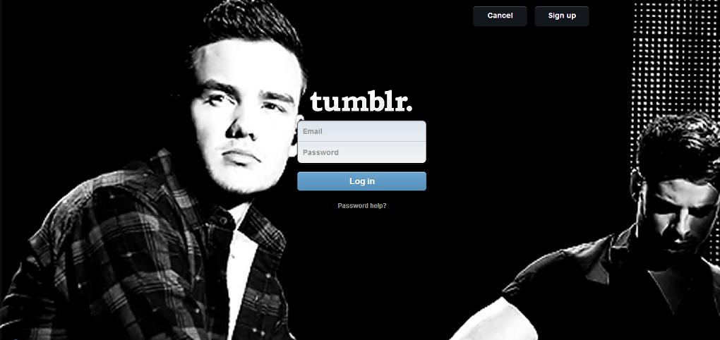 Liam Payne Tumblr Log-in