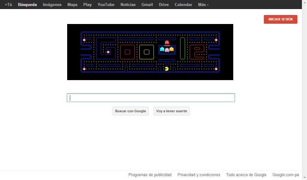 Google - Pacman Logo