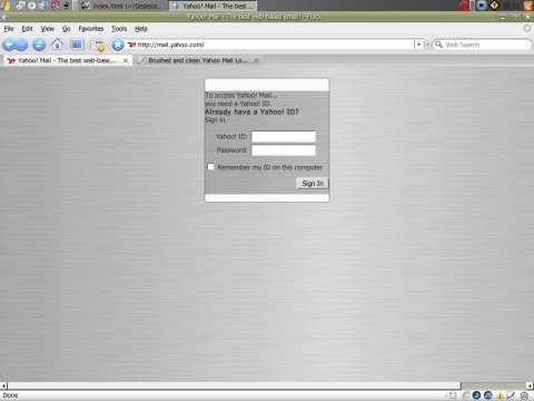 Brushed and clean Yahoo Mail Login