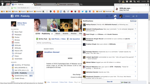 Smaller pics in facebook notifications