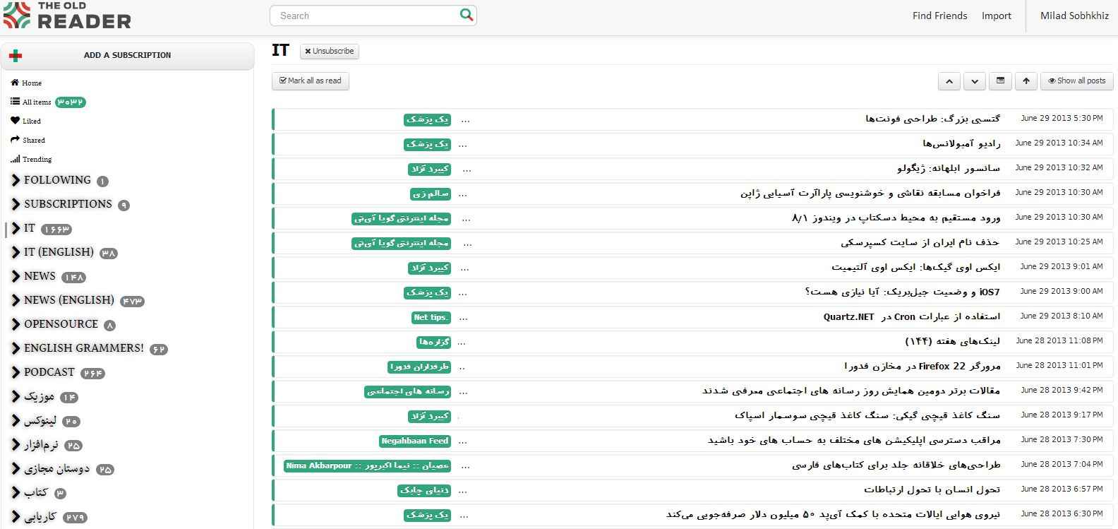 Beautiful and RTL Oldreader