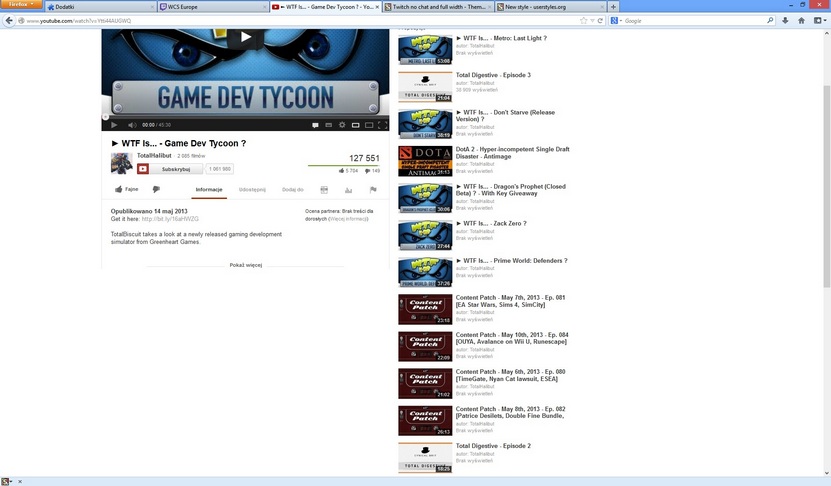 Youtube no chat