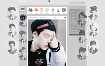 EXO Tumblr Dash Theme