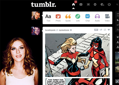 Tumblr dashboard: Scarlett Johansson #4