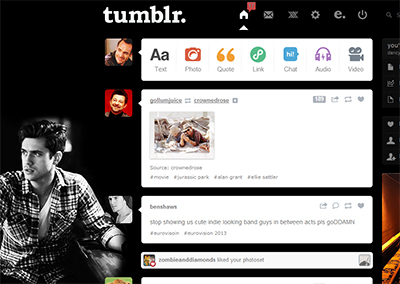 Tumblr dashboard: Aaron Tveit #2