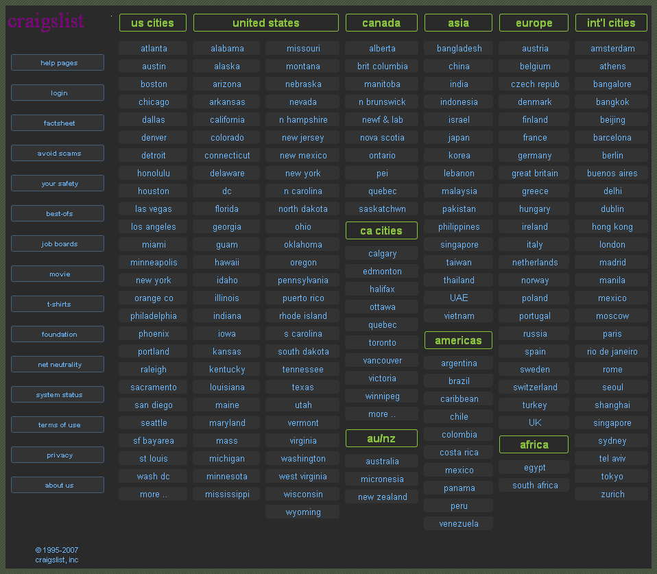 Craigslist.org - Steampowered redesign 08