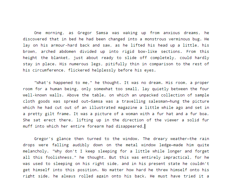 Minimal: Google Docs