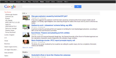 Remove "top stories" in Google News