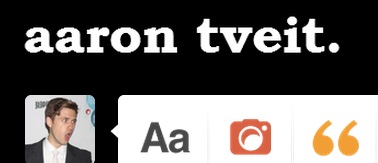 aaron tveit tumblr logo