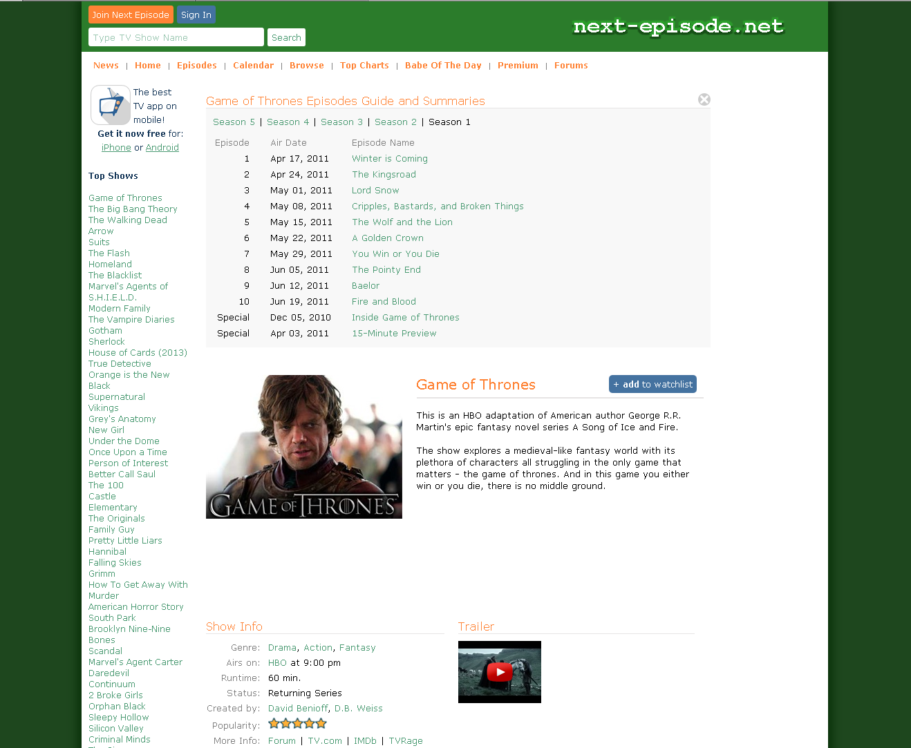 Next-Episode.net Green