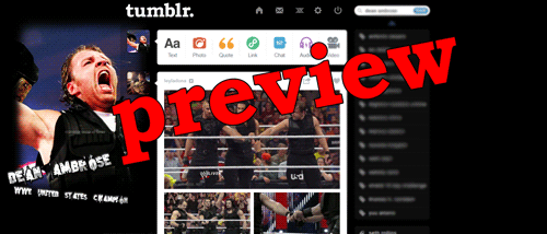 Dean Ambrose (WWE) Tumblr Dashboard - US Champ