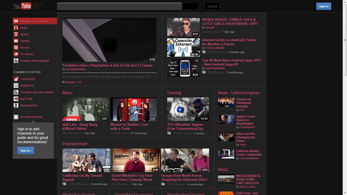A proper dark theme for YouTube