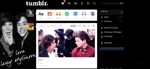 Larry Stylinson's dashbord's theme