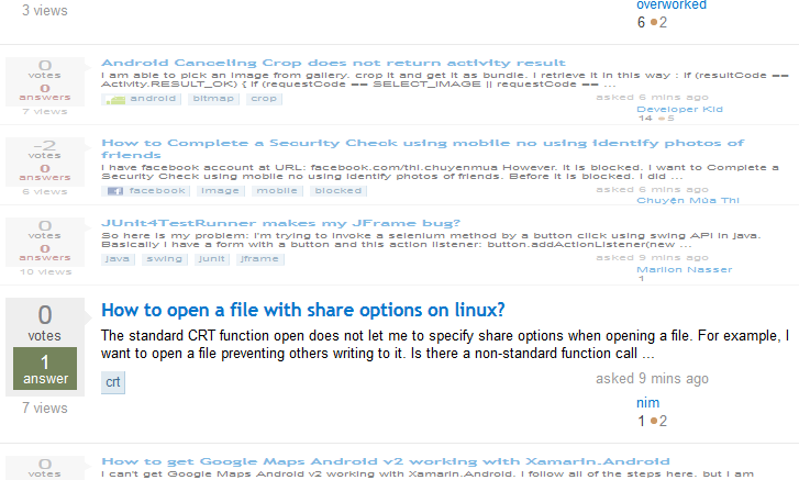 @stackoverflow: shrink ignored questions