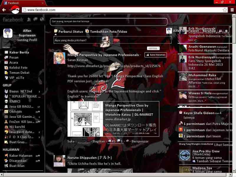 Uchiha Itachi theme created by Alfan Seijuro