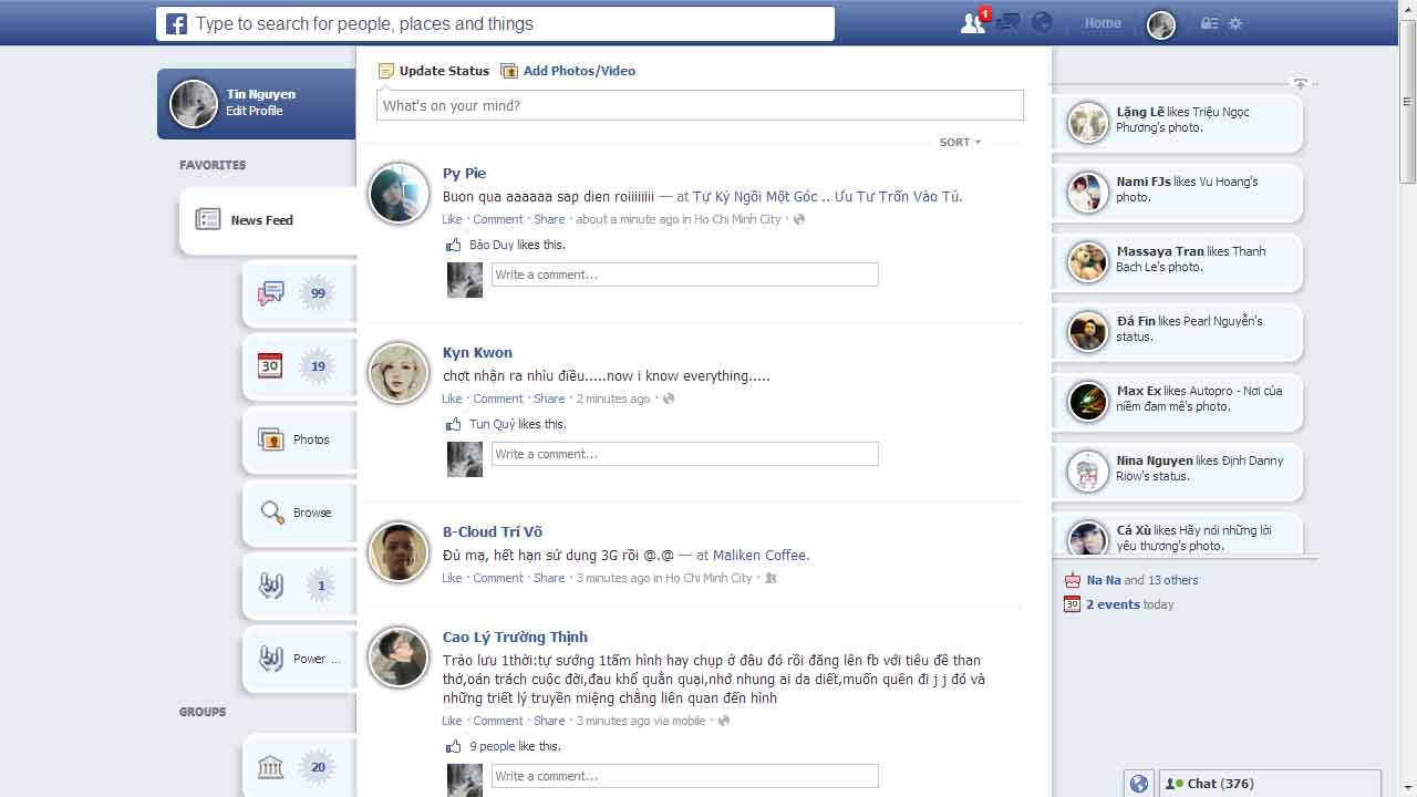 Facebook Tin Style