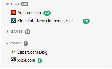 The Old Reader Indent