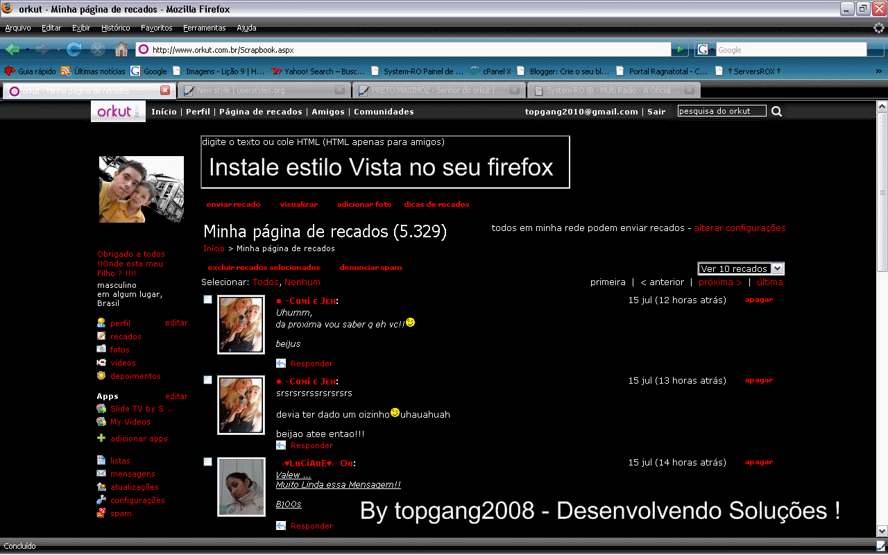 Topgang2008/Vista Black for Firefox 3