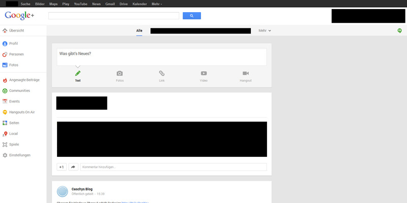 Wider posts on Google+ (1-Col-Stream)