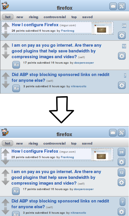 Reddit Compact fixed for Firefox Mobile