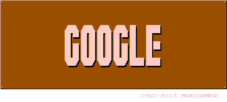 Super Mario Bros. 8-Bit Google Logo
