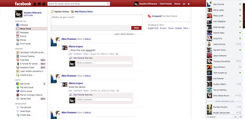Red Facebook - DistortedOutsider