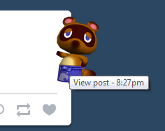 Tom Nook shows you around your dash!