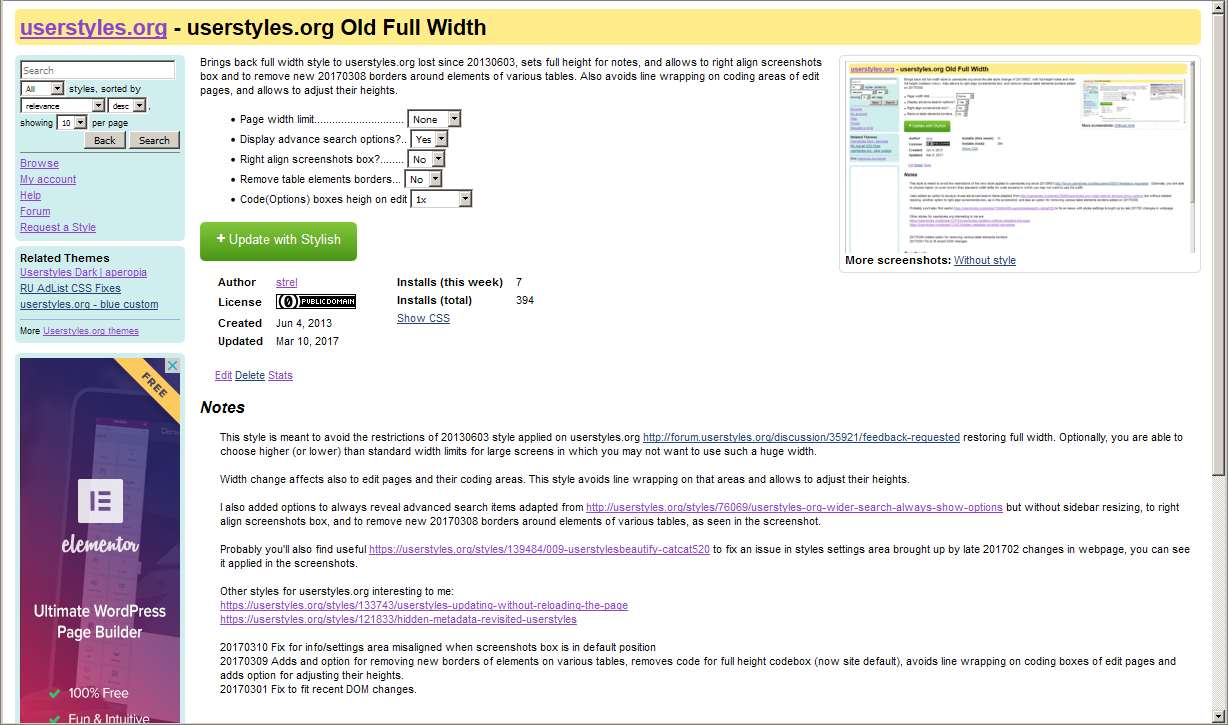 userstyles.org Old Full Width