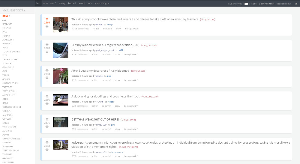 Reddit - Stilig mod