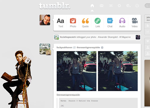 Tumblr dashboard: Sebastian Stan #4