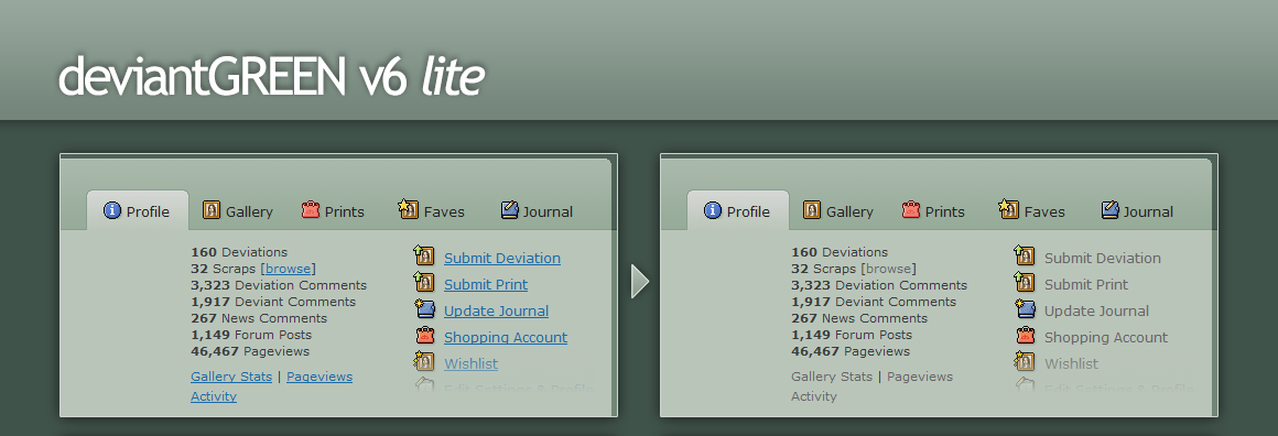 deviantART: deviantGREEN v6 lite