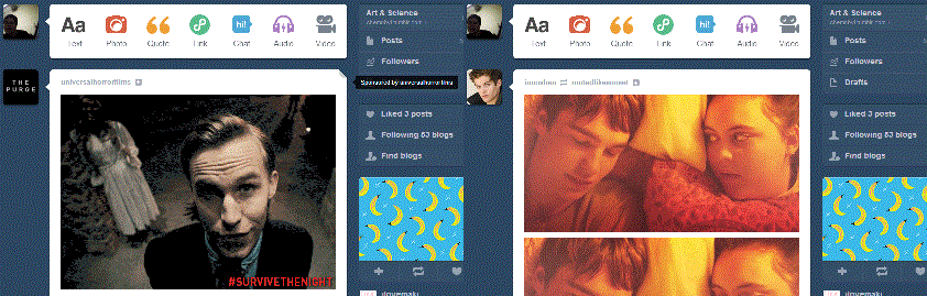 Tumblr Sponsored Posts remover.