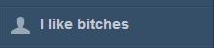 I like bitches Following Button