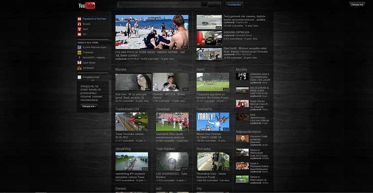 Youtube dark & transparent