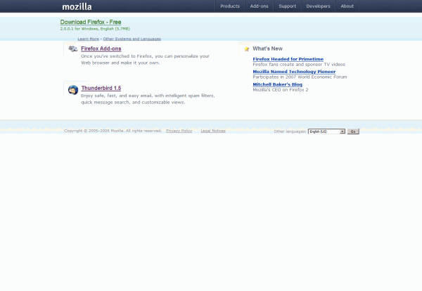 mozilla.com - cleaner