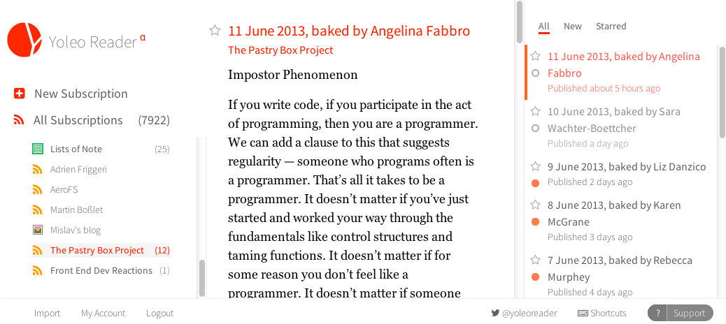 Yoleo Reading Tweaks