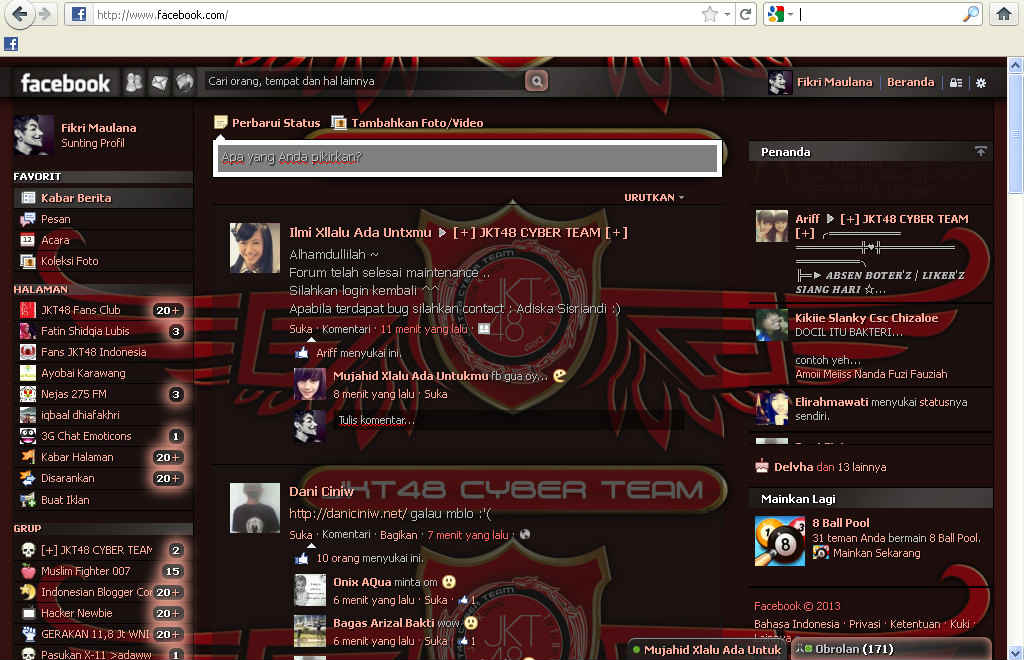 Facebook Themes JKT48 Cyber Team