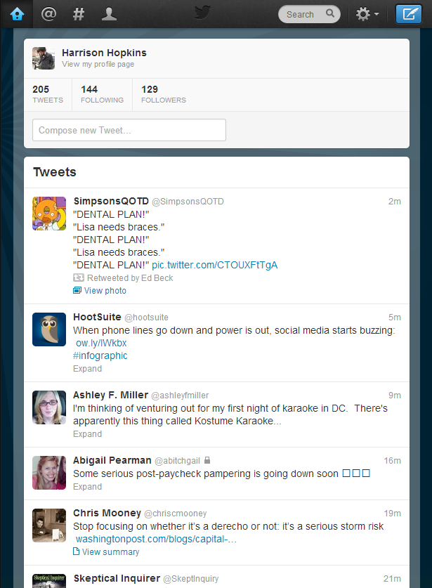 Twitter - Full width, better narrow