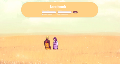 Login Facebook Theme - Naruto & Hinata