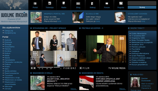 Wolnemedia - ciemny styl