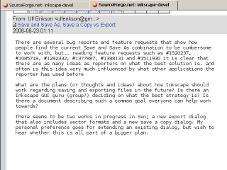 Website: sourceforge.net - sane font size in maili