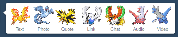 Legendary bird Pokemon [Tumblr post icons]