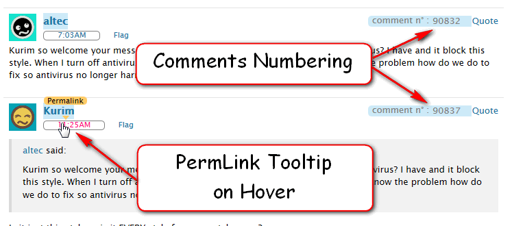 DEPRECATED - Userstyles - Comment Number/Permalink