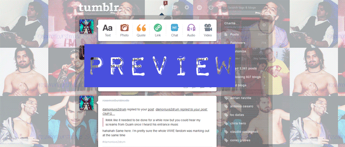 Jimmy Jacobs Tumblr Dashboard