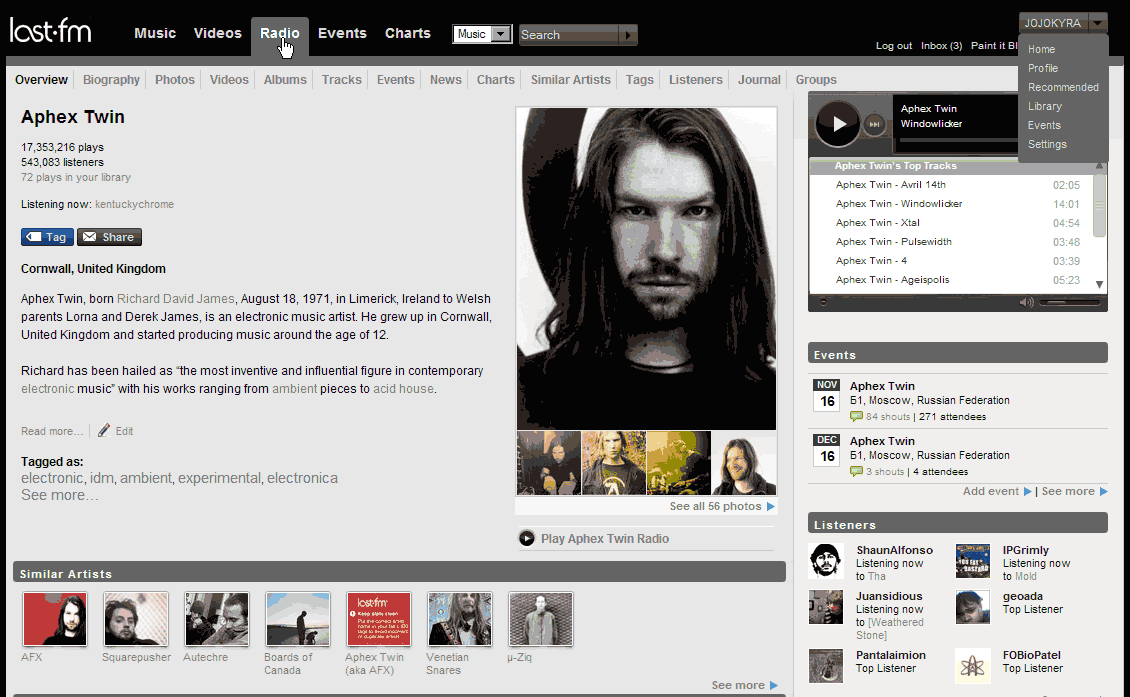 LAST.FM v.2 - Grey & Black